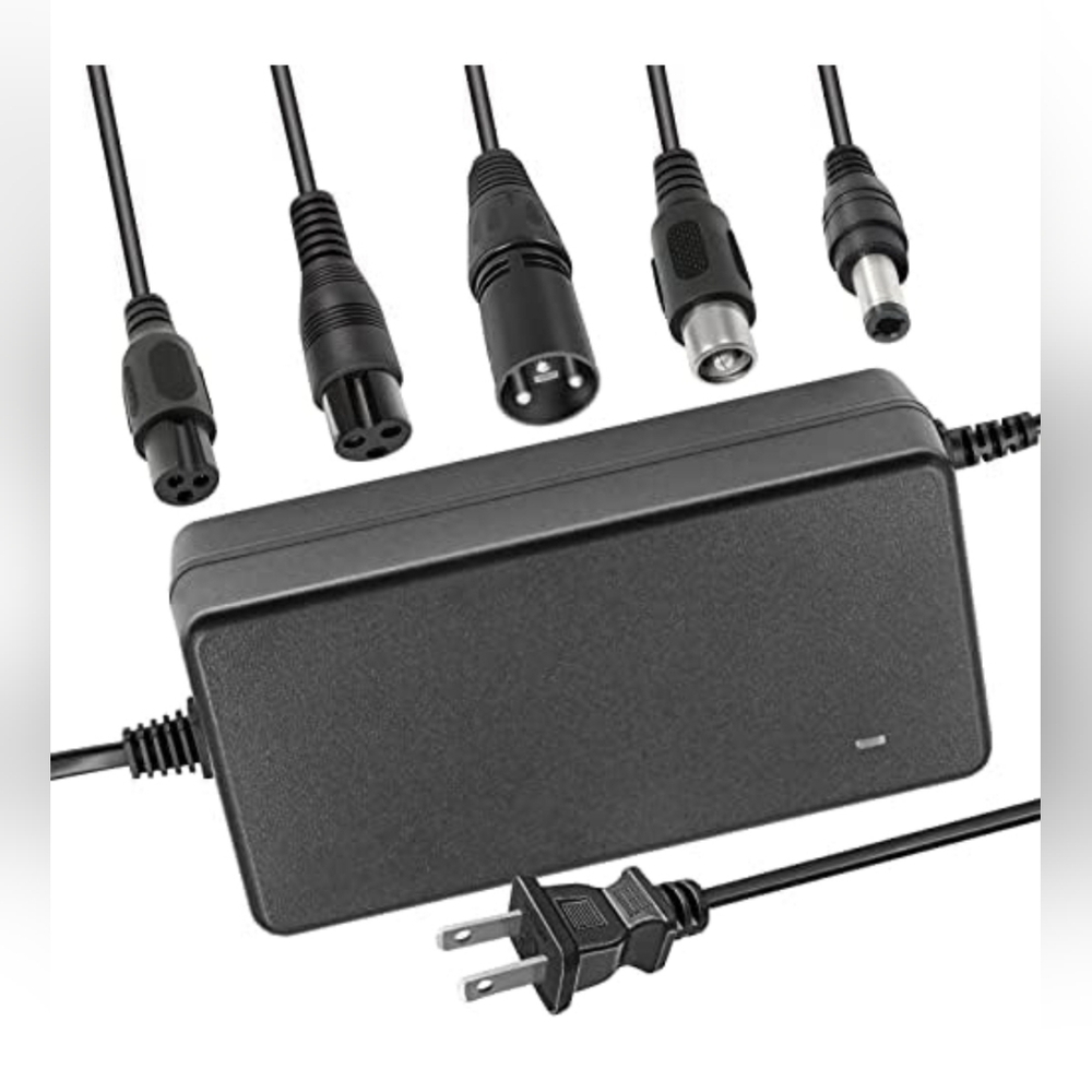29.4V 2A Li-Ion Battery Charger – Multiple Plug Types | E-Bikes, Scooters & More